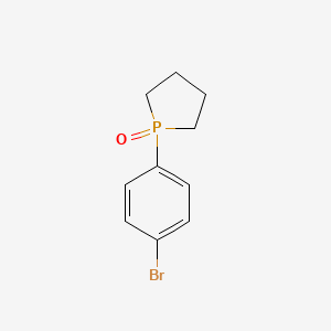 1-(4-Bromophenyl)phospholane 1-oxide chemical structure (CAS 2375270-98-5)