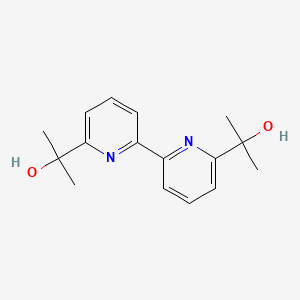 2,2'-([2,2'-Bipyridine]-6,6'-diyl)bis(propan-2-ol) chemical structure (CAS 2375533-58-5)