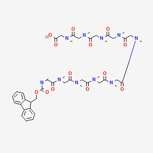 Fmoc-N(Me)-Sar10 chemical structure (CAS 2375600-56-7)