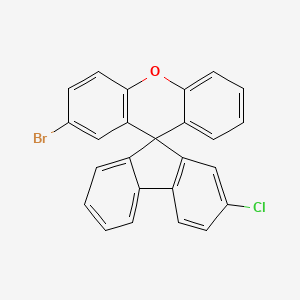 2'-Bromo-2-chlorospiro[fluorene-9,9'-xanthene] chemical structure (CAS 2375669-47-7)