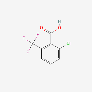 2-Chloro-6-(trifluoromethyl)benzoic acid chemical structure (CAS 2376-00-3)