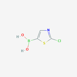 (2-Chlorothiazol-5-yl)boronic acid chemical structure (CAS 2377607-88-8)