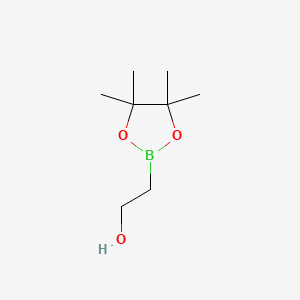 2-(4,4,5,5-Tetramethyl-1,3,2-dioxaborolan-2-yl)ethanol chemical structure (CAS 2377611-64-6)