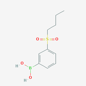 3-(Butane-1-sulfonyl)phenylboronic acid chemical structure (CAS 2377611-73-7)