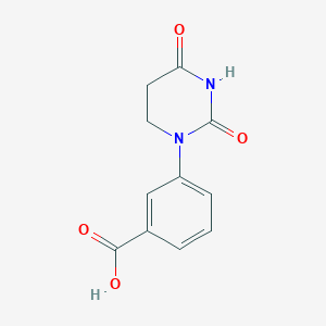 3-(2,4-Dioxotetrahydropyrimidin-1(2H)-yl)benzoic acid chemical structure (CAS 2377644-59-0)