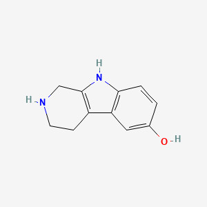 2,3,4,9-Tetrahydro-1H-pyrido[3,4-b]indol-6-ol chemical structure (CAS 23778-34-9)