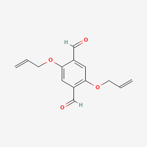 2,5-Bis(allyloxy)terephthalaldehyde chemical structure (CAS 2377871-78-6)