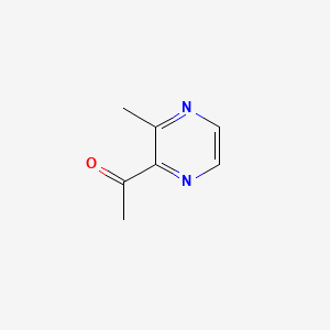 1-(3-Methylpyrazin-2-yl)ethanone chemical structure (CAS 23787-80-6)