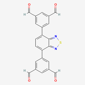 5,5'-(Benzo[c][1,2,5]thiadiazole-4,7-diyl)diisophthalaldehyde chemical structure (CAS 2379454-98-3)