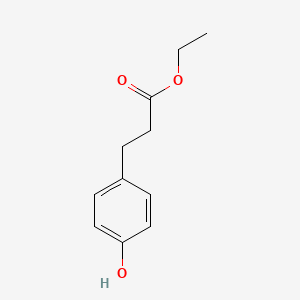 Ethyl 3-(4-hydroxyphenyl)propanoate chemical structure (CAS 23795-02-0)