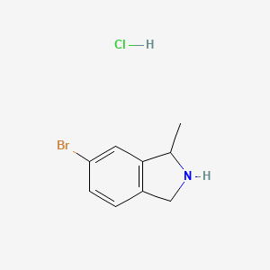 6-Bromo-1-methylisoindoline hydrochloride chemical structure (CAS 2379651-44-0)