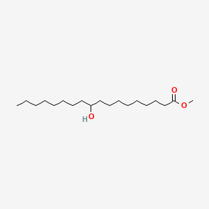 Methyl 10-hydroxyoctadecanoate chemical structure (CAS 2380-01-0)