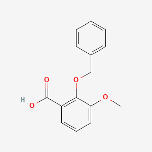 2-(Benzyloxy)-3-methoxybenzoic acid chemical structure (CAS 23806-76-0)