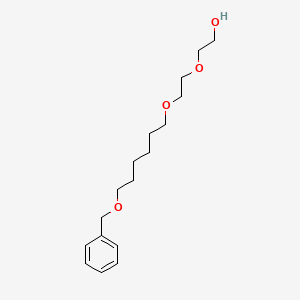2-(2-((6-(Benzyloxy)hexyl)oxy)ethoxy)ethan-1-ol chemical structure (CAS 2381196-79-6)