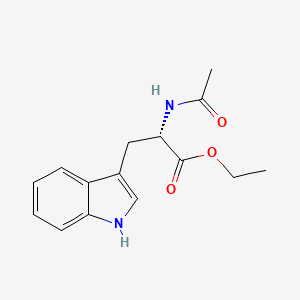 Ethyl acetyl-L-tryptophanate chemical structure (CAS 2382-80-1)