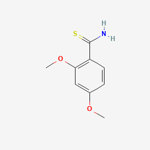 2,4-Dimethoxybenzothioamide chemical structure (CAS 23822-07-3)