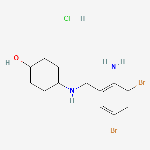 trans-4-((2-Amino-3,5-dibromobenzyl)amino)cyclohexanol hydrochloride chemical structure (CAS 23828-92-4)