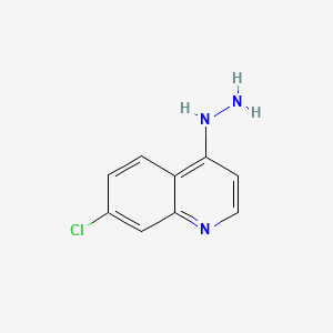 7-Chloro-4-hydrazinylquinoline chemical structure (CAS 23834-14-2)