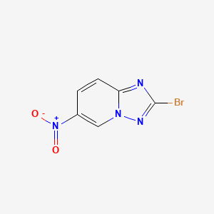 2-Bromo-6-nitro-[1,2,4]triazolo[1,5-a]pyridine chemical structure (CAS 2383544-76-9)
