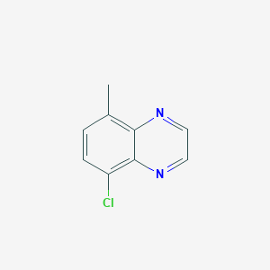5-Chloro-8-methylquinoxaline chemical structure (CAS 2383557-80-8)