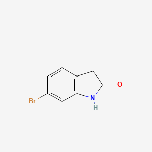 6-Bromo-4-methylindolin-2-one chemical structure (CAS 2383730-38-7)