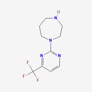 1-(4-(Trifluoromethyl)pyrimidin-2-yl)-1,4-diazepane chemical structure (CAS 238403-48-0)