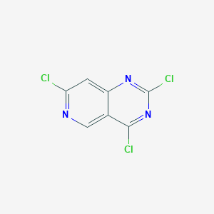 2,4,7-Trichloropyrido[4,3-d]pyrimidine chemical structure (CAS 2384434-96-0)