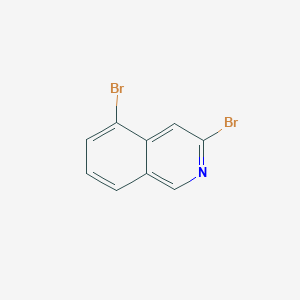 3,5-Dibromoisoquinoline chemical structure (CAS 2384891-06-7)