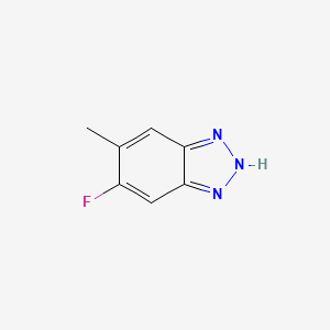 5-Fluoro-6-methyl-1H-benzo[d][1,2,3]triazole chemical structure (CAS 2384975-27-1)