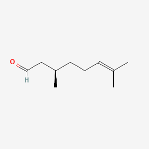 (R)-3,7-Dimethyloct-6-enal chemical structure (CAS 2385-77-5)