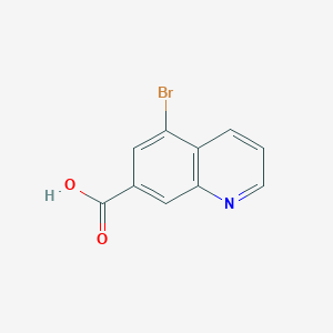 5-Bromoquinoline-7-carboxylic acid chemical structure (CAS 2385277-97-2)