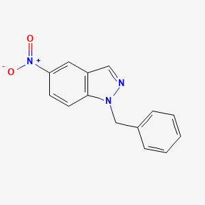 1-Benzyl-5-nitro-1H-indazole chemical structure (CAS 23856-20-4)