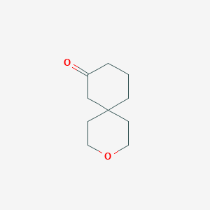 3-Oxaspiro[5.5]undecan-8-one chemical structure (CAS 2385721-54-8)