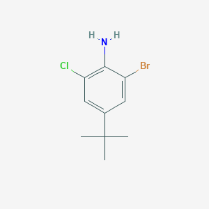 2-Bromo-4-(tert-butyl)-6-chloroaniline chemical structure (CAS 2386160-27-4)