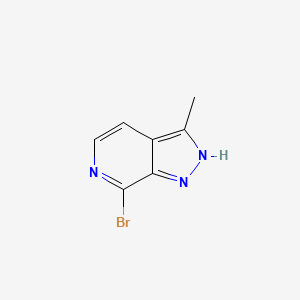 7-Bromo-3-methyl-1H-pyrazolo[3,4-c]pyridine chemical structure (CAS 2387151-66-6)