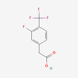 3-Fluoro-4-(trifluoromethyl)phenylacetic acid chemical structure (CAS 238754-67-1)