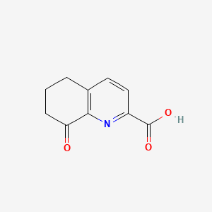 8-Oxo-5,6,7,8-tetrahydroquinoline-2-carboxylic acid chemical structure (CAS 238755-39-0)