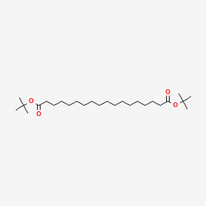 Di-tert-butyl octadecanedioate chemical structure (CAS 2387598-82-3)