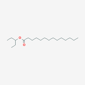 Pentan-3-yl tetradecanoate chemical structure (CAS 2387810-58-2)