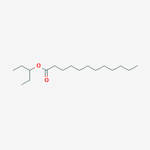 Pentan-3-yl dodecanoate chemical structure (CAS 2387811-73-4)