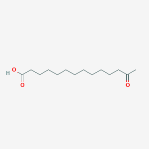 13-Oxotetradecanoic acid chemical structure (CAS 2389-02-8)