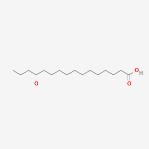 13-Oxohexadecanoic acid chemical structure (CAS 2389-04-0)
