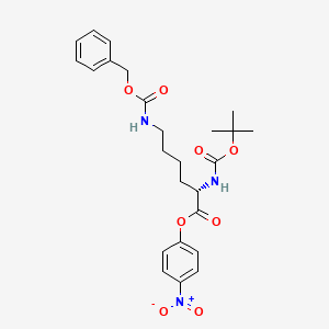 4-Nitrophenyl N6-((benzyloxy)carbonyl)-N2-(tert-butoxycarbonyl)-L-lysinate chemical structure (CAS 2389-46-0)