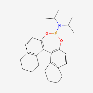 (11bR)-N,N-Diisopropyl-8,9,10,11,12,13,14,15-octahydrodinaphtho[2,1-d:1',2'-f][1,3,2]dioxaphosphepin-4-amine chemical structure (CAS 239113-48-5)