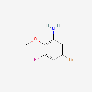5-Bromo-3-fluoro-2-methoxyaniline chemical structure (CAS 239122-51-1)