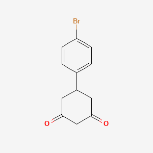 5-(4-Bromophenyl)cyclohexane-1,3-dione chemical structure (CAS 239132-48-0)