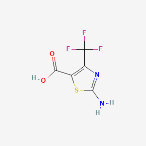 2-Amino-4-(trifluoromethyl)thiazole-5-carboxylic Acid chemical structure (CAS 239135-55-8)