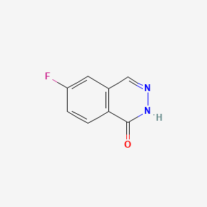 6-Fluorophthalazin-1(2H)-one chemical structure (CAS 23928-51-0)