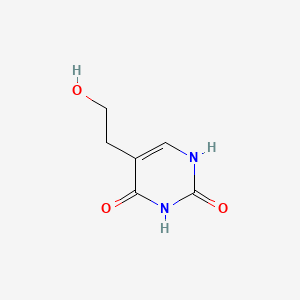 5-(2-Hydroxyethyl)pyrimidine-2,4(1H,3H)-dione chemical structure (CAS 23956-12-9)