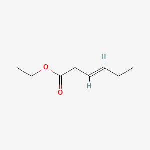 Ethyl hex-3-enoate chemical structure (CAS 2396-83-0)